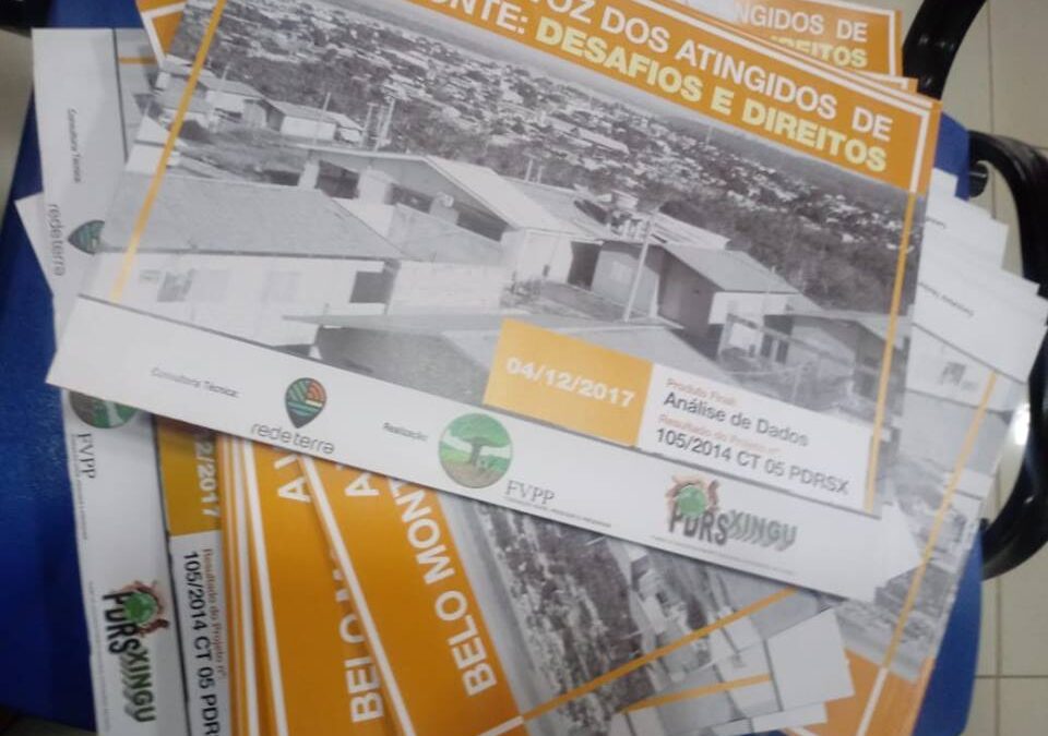FVPP apresenta projeto ‘Vozes dos atingidos de Belo Monte’.