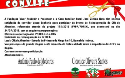 CFR de Altamira será reinaugurada