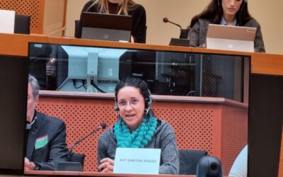 PROFESSORA DA UFPA, ANA PAULA SOUZA, REPRESENTA O MOVIMENTO SOCIAL EM DEBATE SOBRE O ACORDO COMERCIAL MERCOSUL-UNIÃO EUROPEIA REALIZADO NA BÉLGICA E FRANÇA.