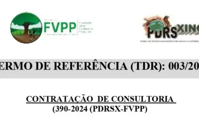 TERMO DE REFERÊNCIA (TDR): 003/2026 – CONTRATAÇÃO DE CONSULTORIA (390-2024 (PDRSX-FVPP)