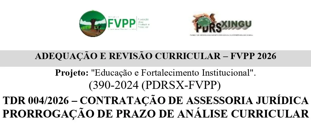 PRORROGAÇÃO DE PRAZO DE ANÁLISE CURRICULAR – TDR 004/2026 – CONTRATAÇÃO DE ASSESSORIA JURÍDICA